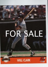 PHOTO Will Clark San Francisco Giants (8 X 10) Line Drive Color Photograph (NEW)
