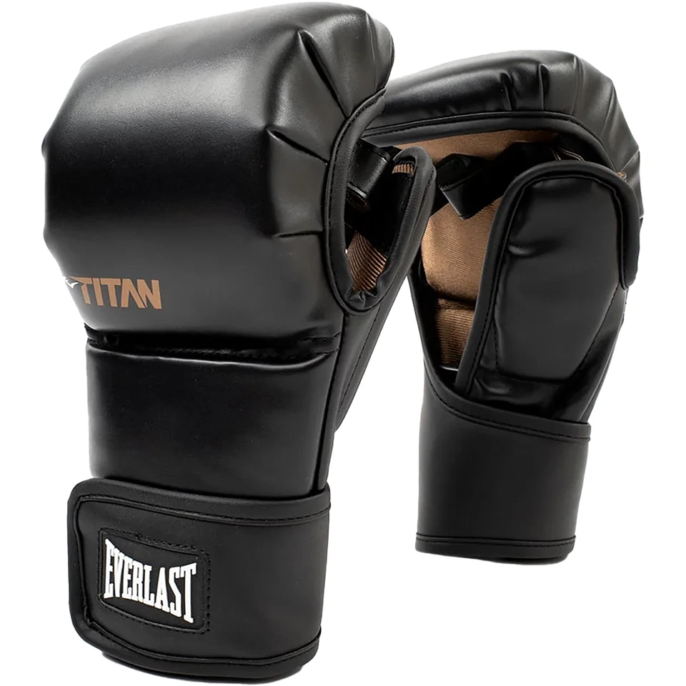 Everlast Titan Hybrid Hook and Loop MMA Training Gloves - Black - Image 1 of 1