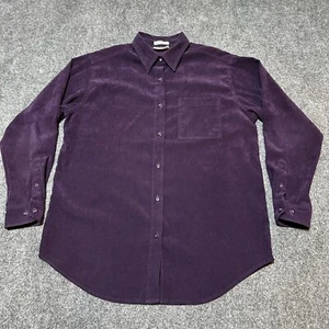 Bill Blass Shirt Womens Small Purple Button Down Collar Stretch Long Sleeve - Picture 1 of 12