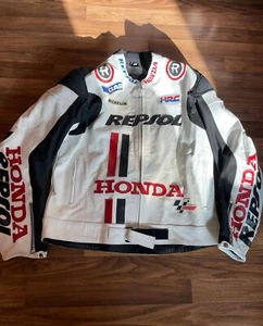 Chaqueta de cuero para moto/motocicleta Honda Repsol Jac de cuero para motociclista de carreras - Imagen 1 de 4