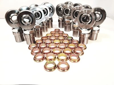 Kit Completo 1/4" 4Link Con Espaciadores 1" Junta Heim 1.25" 8L+8R Foto 1 de 4