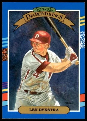 1991 Donruss Lenny Dykstra Philadelphia Phillies #7 - Image 1 of 2