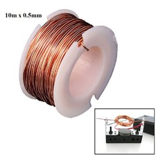 10m Magnet Wire 0.5mm Enameled Copper Magnetic Coil Winding Electromagnet Motor