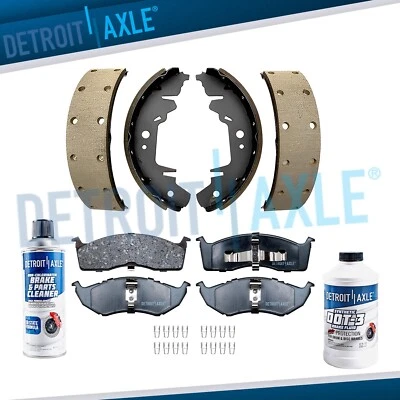 Front Ceramic Pads Rear Shoes for 1996-2000 Town & Country Grand Caravan Voyager - Image 1 of 4