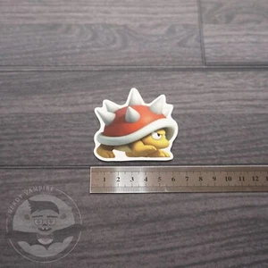 Super Mario Bros World | Spiny Red Spiked Shell Sticker Decal | Nintendo - Picture 1 of 3