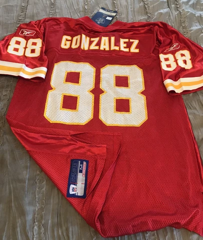 TONY GONZALEZ Kansas City CHIEFS Football REEBOK Replica MEDIUM Jersey NFL New Cover