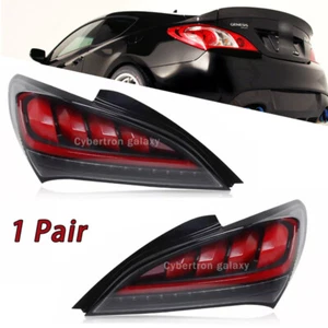 Fanale posteriore sequenziale a led nero lucido LH&RH per Hyundai Genesis Coupè 2010-2016 - Foto 1 di 17