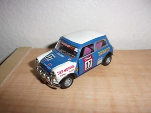 Hongwell Cararama Mini Cooper Club Racer Racing Car Blue 1:43 - Picture 1 of 3