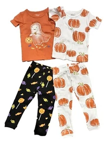 Carter's Just One You Toddler Girls' Halloween Ghost Candy and Pumpkins 12M - Picture 1 of 5
