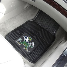 NCAA - Notre Dame Fighting Irish 2-Piece Vinyl Car Mats 17"x27"