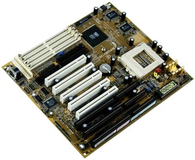 GIGABYTE GA-586S Rev 1.22C Socket 7 4x Simm 5x PCI 3x Isa - Image 1 of 2