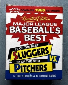 1986 FLEER BASEBALL'S BEST SLUGGERS vs PITCHERS 44-CARD SET (NM/M) with STICKERS - Picture 1 of 2