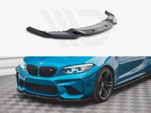 Diffusore anteriore V3 Maxton design nero lucido per BMW M2 F87 - Foto 1 di 4
