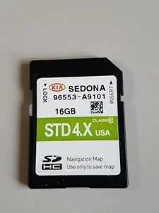 OEM KIA SEDONA MAP DATA GPS Navigation SD Card 96553-A9101 STD4.X 16GB USA - Bild 1 von 2