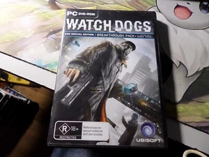 Watch Dogs PC DVD-ROM  2014 3 Disc Set Windows Vista 7 8 Like New - Picture 1 of 5