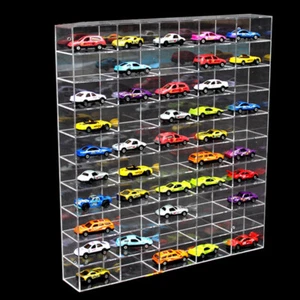 For Hot Wheels/Matchbox 1:64 Diecast Car Display Case Clear Acrylic For 50 Cars - Picture 1 of 16