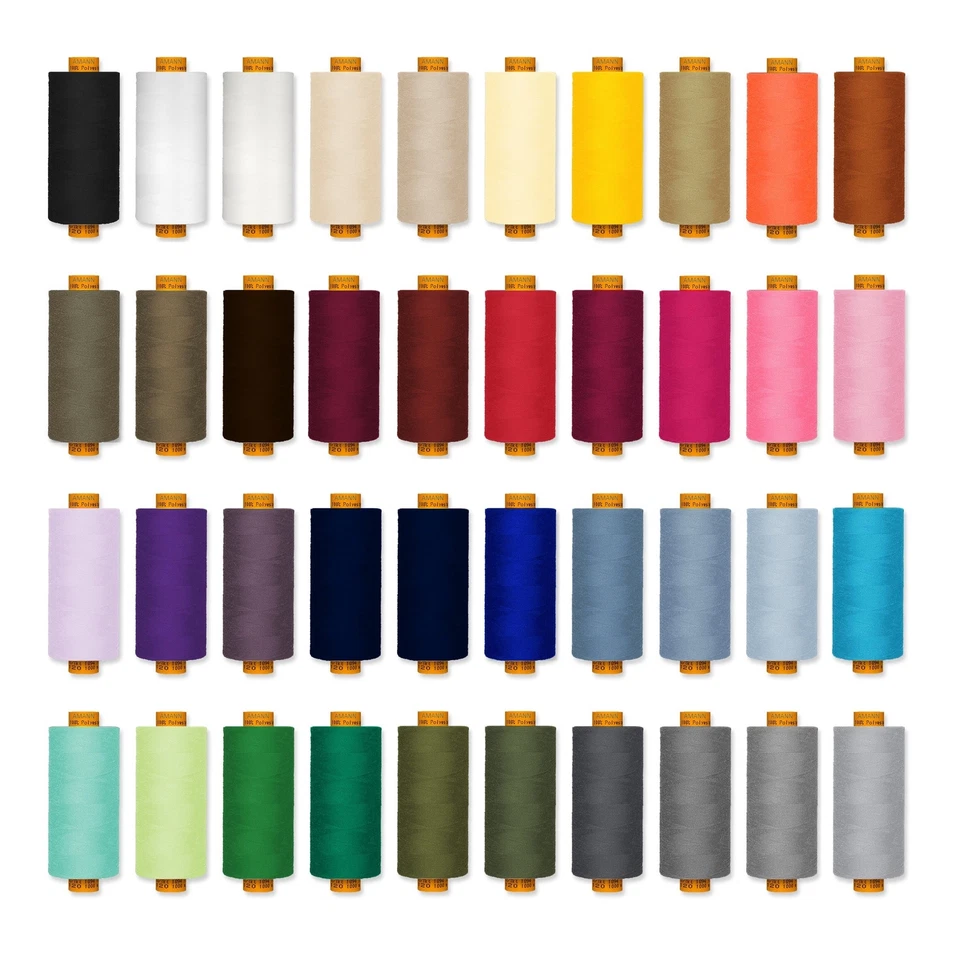 (2.23 EUR/Rolle) AMANN 40 Rollen Nähgarn SET Marken Garn TOP QUALITÄT - GÜNSTIG - Bild 1 von 1