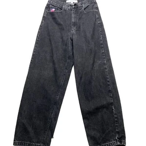 Y2K Polar Skate Co Big Boy Jeans Mens S Black Denim 5-Pocket Wide Leg - Picture 1 of 23