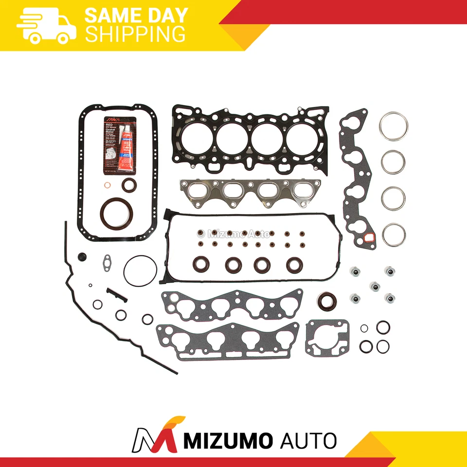 MLS Full Gasket Set Fit 96-00 Honda Civic Del Sol 1.6L D16Y5 D16Y7 D16Y8 D16B5 - Image 1 of 4