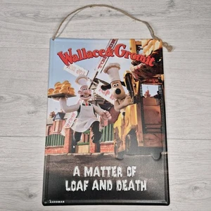 Wallace & Gromit 3D Wall Sign 35cm A Matter Of Loaf & Death Tin Plaque - Picture 1 of 6