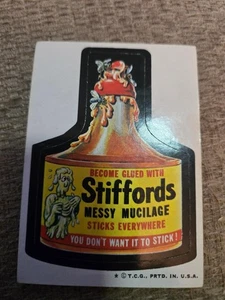 1974 WACKY PACKS SERIES 5 TAN BACK STIFFORDS - Bild 1 von 2
