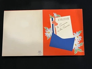 WW2 ERA VALENTINE TO SOMEONE IN THE SERVICE  - Picture 1 of 2