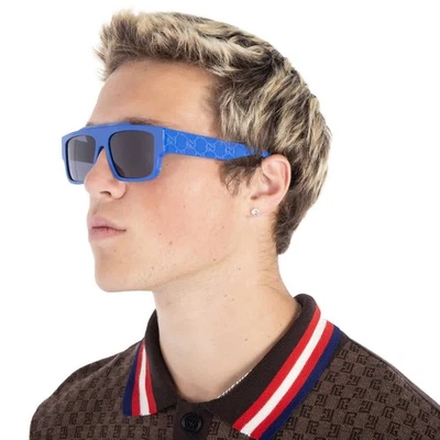 Gucci Blue Browline Men's Sunglasses GG1460S 008 56 GG1460S 008 56 - Image 1 of 4
