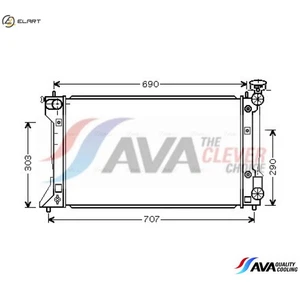RADIATOR ENGINE COOLING TO2293 FOR TOYOTA 1AZ-FSE/FE 2.0L 4cyl AVENSIS - Picture 1 of 9