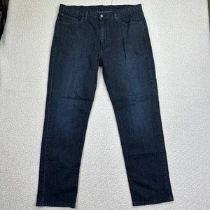 Levis 541 Men's Jeans Size 38x34 Mid Rise Athletic Tapered Blue Denim Dark Wash - Picture 1 of 11
