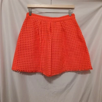 Mini-saia feminina Yoana Baraschi Coquelicot pequena cesta de coral forrada com zíper - Imagem 1 de 4