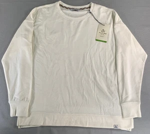 Alpine Design Women XL Panorama Crew Bright White Modal Blend Long Sleeve Shirt - Picture 1 of 9
