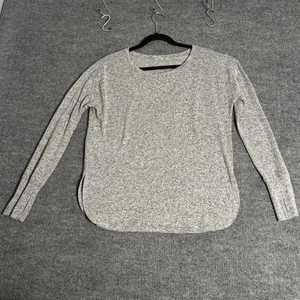 Maglione Athleta donna grigio medio petite manica lunga pullover leggero top - Foto 1 di 13