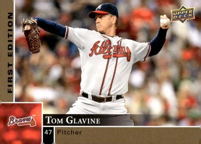 Tom Glavine 2009 Upper Deck First Edition Baseball - #15 - Atlanta Braves - Image 1 of 2