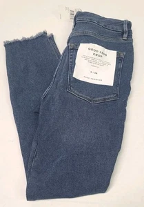 Good American Good Legs Crop Denim Skinny Jeans Größe 6 NEU Neu mit Etikett - Bild 1 von 11