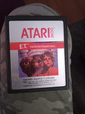 E.T. The Extra-Terrestrial (Atari 2600, 1982) Cart Only - Image 1 of 3