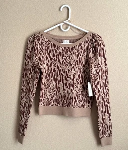 Nuevo con etiquetas Suéter Pullover Anthropologie MAEVE Manga Abullonada Para Mujer Talla XS - Imagen 1 de 12