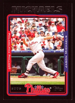 Jason Michaels Philadelphia Phillies 2005 Topps Black #514 SN /54 - Image 1 of 2