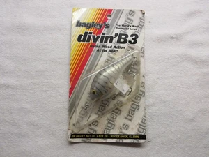 Vintage Bagley Diving B3 OGSHT Triger strisce su grigio - Foto 1 di 3