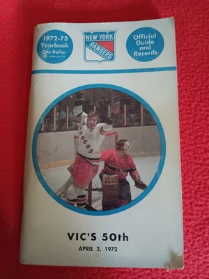 1972-73 New York Rangers NHL Yearbook Media Guide   116 pages, nice shape - Image 1 of 4