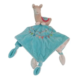 Mary Meyer Aqua Green Lily Llama Lovey Baby Manta de Seguridad Nudos - Imagen 1 de 6