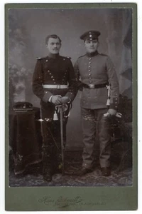 PHOTO Cabinet BAMBERG Hans Zchmitt, deux militaires posent - Picture 1 of 2