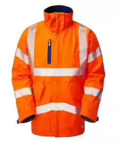 Leo Marisco high visibility ISO 20471:3 RIS3279 waterproof breathable coat XXL - Picture 1 of 1