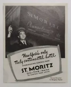 1945 St. Moritz Hotel Pubblicità 50 Central Park South, New York - Foto 1 di 1