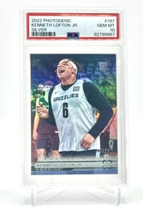 2022-23 Panini Photogenic Kenneth Lofton Jr. SILVER /99 RC #197 PSA 10 - POP 1 - Picture 1 of 3