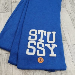 Stussy Winter Schal blau doppelt dick warm Unisex Accessoires - Bild 1 von 6
