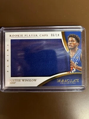 T25 2015 Immaculate Multi-Sport #44 Justise Winslow gorras de jugador de novato/14 Duke Foto 1 de 2