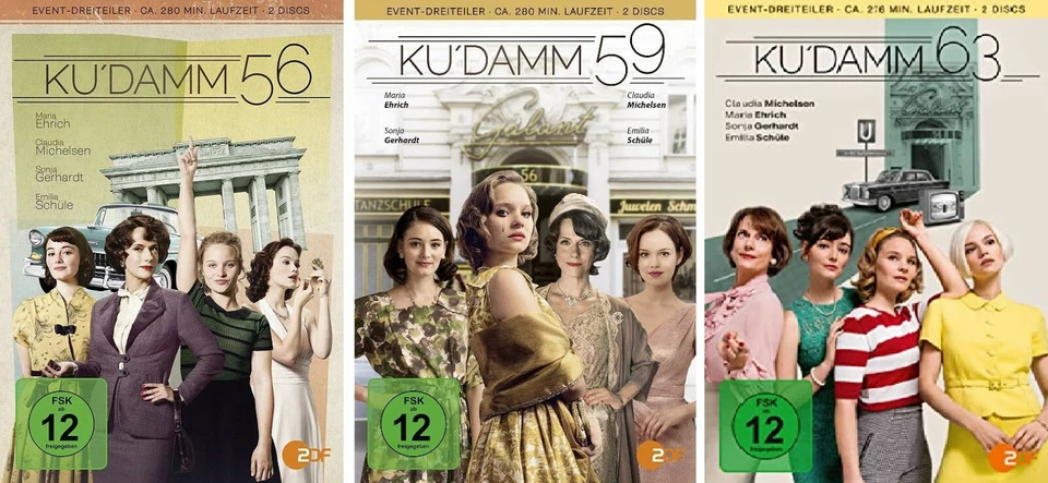 6 DVDs * KU´DAMM 56 + 59 + 63 IM SET - Kudamm # NEU OVP § - Bild 1 von 1