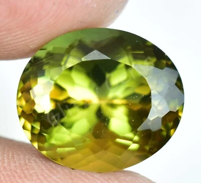 Natürlich Zweifarbig ( Gelb & Grün) Turmalin 10.80 CT Oval Zertifiziert - Bild 1 von 4