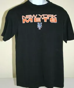 New York Mets MLB Graphic Black Tee Shirt Mens Medium - Picture 1 of 4