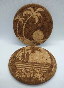Surf City Huntington Beach Kork Untersetzer Wandbehang Set 2 verschiedene Designs - Bild 1 von 6